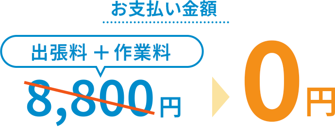 CASE02 お支払い金額0円