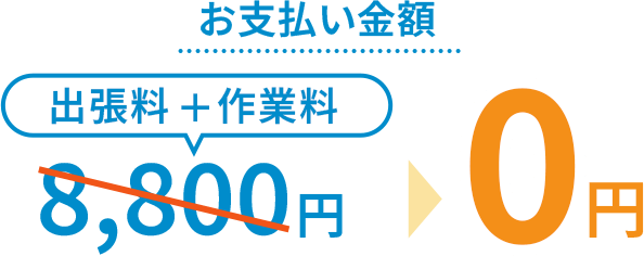 CASE01 お支払い金額0円
